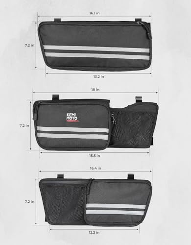 KEMIMOTO Upgraded for Rear Pack Organizers with Hooks Compatible with Touring 2014-2024 2025 for Street Glide Road King Tri Glide - style: With Hook