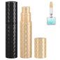 Travel Perfume Atomizer Bottle Refillable - 2-Pack 5ml Leakproof Fragrances Perfume Atomizer, Portable Perfume Sprayer, Perfume Refillable Bottle for Traveling (Black & Gold) - color: Black & Gold