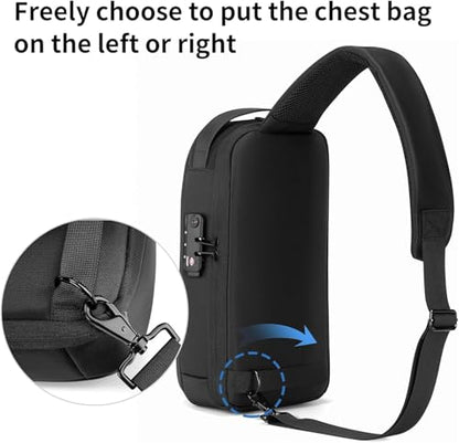 Kingsons Anti Theft Crossbody Bag Sling Bag for Men Anti Theft Sling Backpack Mini Backpack Daypack Crossbody for Travel Sport Running Hiking - color: Fg6315-us