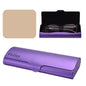 Philley Aluminum Ultra-Light Eyeglasses Case Hard Shell Nearsighted Glasses Case for Women & Men - color: Purple