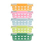 Ello Duraglass 3.4 Cup Meal Prep Sets 10Pc, 5 Pack Set- Glass Food Storage Container with Silicone Sleeve and Airtight BPA-Free Plastic Lids, Dishwasher, Microwave, and Freezer Safe, Meadow - color: Meadow