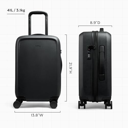 Bellroy Transit Carry-On (41L carry-on luggage, with hard shell and removable packing cells) - Black - color: Black