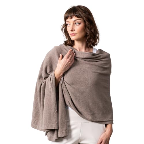 zestt Dreamsoft Travel Scarf, Wrap and Shawl for Women, Organic Cotton - color: Latte