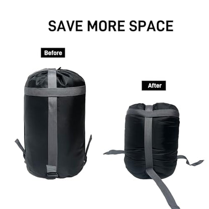 Compression Stuff Sack for Sleeping Bag, 11L/15L/20L/30L/40L Space Saving Storage Bags for Travel, Lightweight Waterproof Organizer for Camping Hiking Backpacking - size: 15L