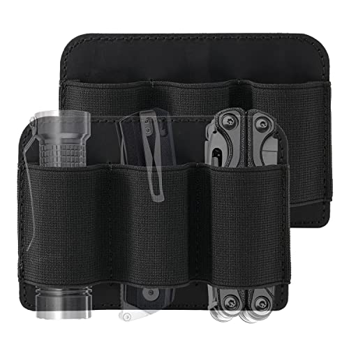 VIPERADE PL6 Tactical Modular EDC Organizer, Elastic Insert Pouch Panel with Hook Backed Accessories Holder, Attachment for Backpack, Tactical Vest, Bag - color: 2pcs, M