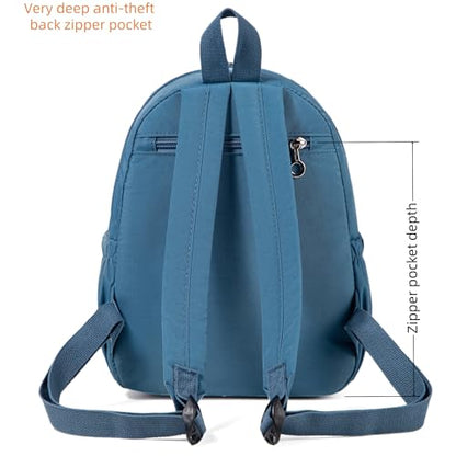 AOTIAN Mini Lightweight 11.8 Inch Backpack Durable Travel Hiking Women and Girls Small Daypack, 7 Liters Light Blue - color: Light Blue