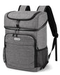BAGLHER Lightweight Insulated Cooler Backpack - 30 Cans, Leak-Proof for Lunch, Picnic, Hiking, Camping Trips - color: grey-titan