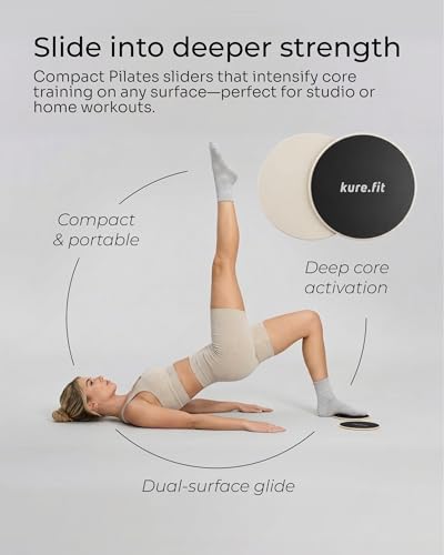 Pilates Kit for Women – Home Pilates Equipment Set with Ring, Ball & Resistance Bands | Pilates Starter Kit with Accessories in Gift Box - color: Beige, style: Studio Kit - 15PC