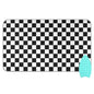 Black White Checkered Plaid Ironing Mat for Table top Portable Ironing Pad Blanket for Washer Dryer Countertop Travel - color: Black White Checkered Plaid
