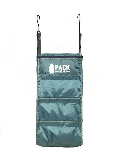 Pack Gear Hanging Luggage Organizer - Our Carry On Closet Insert Fits Any Carry-On - Our Hanging Luggage Organizer Uses Velcro to Allow Quick Access to your Clothes (Solid Green, Carry-On Size) - color: Green