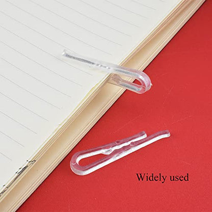 HAHIYO 2 inches/50mm 120Pcs Clear Plastic U Shape Alligator Clips Clothespins Garment Shirt Folding Clips with Teeth for Sewing Room Folding Board Sock Tie Pant Securing Fabric to Comic Book Board - size: Clear - 2.0 inches - 120 Count - With Teeth