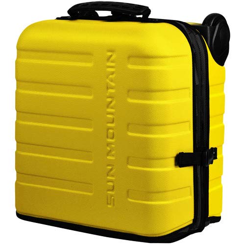 Sun Mountain Kube Golf Travel Bag, 2-Wheel Rolling System-Compact Storage Case - color: Bumblebee-Black