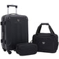 Travelers Club Chicago Hardside Expandable Spinner Luggage, Black, 3 Piece Set - color: Black, size: 3 Piece Set