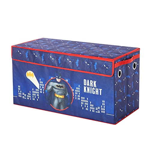 Idea Nuova Batman Collapsible Children’s Toy Storage Trunk, Durable with Soft Lid, 28.5"x14.5"x16" - color: Batman Dark Knight