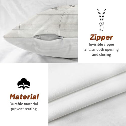 Vinatge Airport Airplane Pillow Covers 16x16 Set of 2, Comfy Simple Plain Printing Velvet Pillow Cases Kit with Zipper, Airline Pattern Decor Sofa Living Room - size: 16" x 16" (Pack of 2)