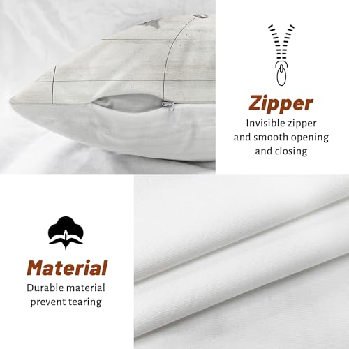 Vinatge Airport Airplane Pillow Covers 18x18 Set of 2, Comfy Simple Plain Printing Velvet Pillow Cases Kit with Zipper, Airline Pattern Decor Sofa Living Room - size: 18" x 18" (Pack of 2)