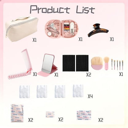 80+ Piece Wedding Emergency Kit for Brides Ultimate Wedding Essentials and Bridal Shower Gifts Portable Cosmetic Case for Travel and Stuff