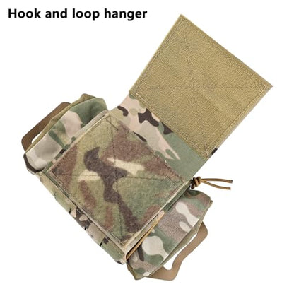 SABADO Rapid/Quick Deploy First Aid Kit Pack Tactical IFAK Pouch Two-Piece System Med Roll Carrier Hypalon Handle Outdoor Sport Hunting Bag - color: CP