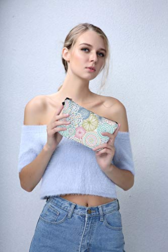 Deanfun Cosmetic Bag for Women, Mandala Flowers Waterproof Makeup Bags Roomy Toiletry Pouch Travel Accessories Gifts (51561) - color: 51561