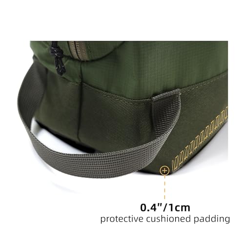 Travel Toiletry Bag 5L, Compact Travel Organizer with Waterproof TPU Wet/Dry Compartment - color: Medium Olive, size: 5L