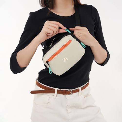 Sherpani Hyk, Small Sling Bag, 1L Belt Bag, Lightweight Travel Fanny Pack, Sling Crossbody Purse with RFID Blocking - color: Bluff