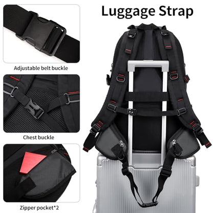 Nerlion 40L Hiking Backpack Travel Backpack for Men Women Camping Waterproof Outdoor Hiking Daypack Lightweight Backpack (Dark Gray) - color: A7- Dark Gray