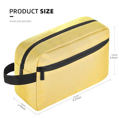 Icramsy Travel Toiletry bag Toiletry bag for women men Hanging Cosmetic bag Travel accessories for Women Men (Yellow) - color: Yellow