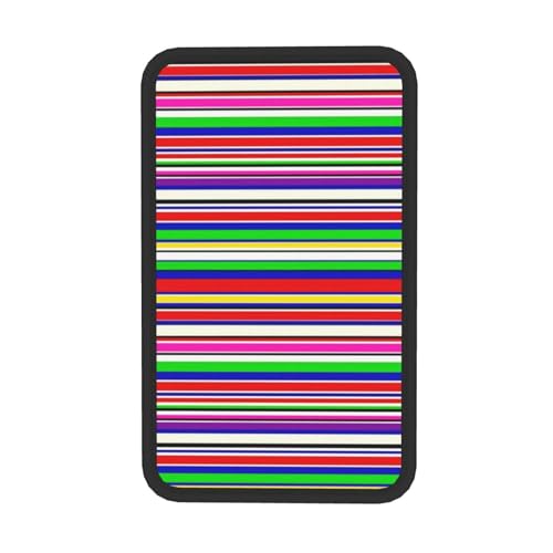 Automotive Interior Upgrade, Novel Colorful Mexican Blanket Stripes, Universal Center Console Cover Pad Protects Your Armrest from Scuffs and Fading - color: Picture (874)