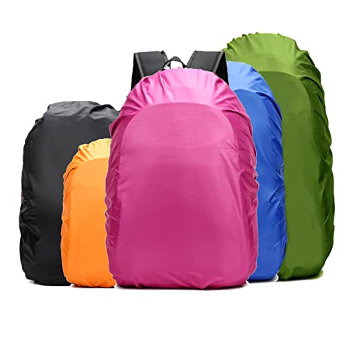 Frelaxy Waterproof Backpack Rain Cover, 10000mm Waterproof Level, Upgraded Ultra-Strong Multilayer Structure, Antislip Cross Buckle Strap, Ultralight Compact Portable, for Hiking, Camping, Traveling - color: Fuchsia, size: M (For 25L-35L backpack)