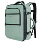 Vancropak Travel Bag, Large 40L Carry on Backpack Airline Approved Expandable Suitcase Daypack, Water Resistant Travel Backpack Overnight Lightweight Luggage Weekender Bag for Flight Men Women, Cyan - color: Green, size: X-Large