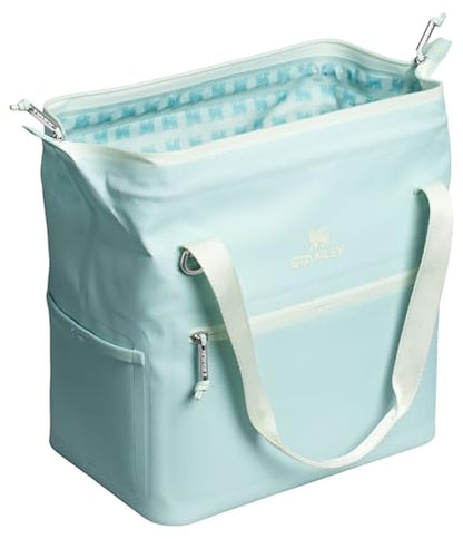 Stanley All Day Julienne Soft Cooler Bag and Lunch Box | Insulated Travel Bag with Zipper | BPA-Free - color: Seafoam, style: Midi