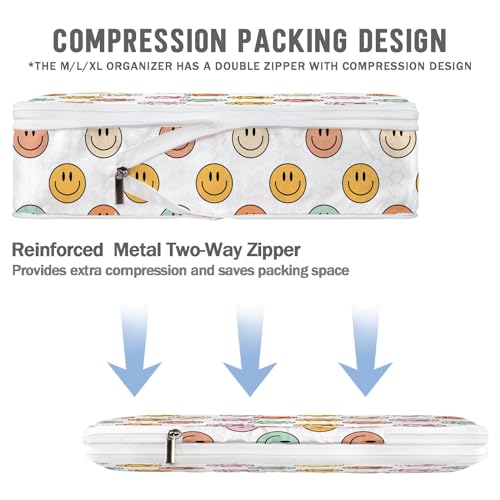 6 Set Compression Packing Cubes Compressed Storage Bags for Carry on Suitcases Packaging Luggage Bags Organizers for Travel