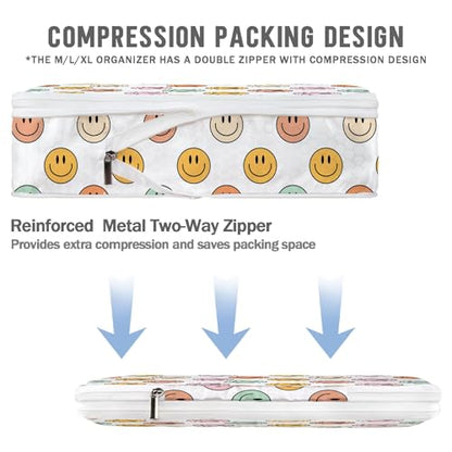 6 Set Compression Packing Cubes Compressed Storage Bags for Carry on Suitcases Packaging Luggage Bags Organizers for Travel