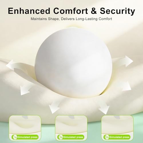 Seat Cushion, Seat Cushions for Office Chair, Ergonomic Coccyx Cushion, Breathable Non-Slip Memory Foam Pad for Long Sitting, Gaming Chair & Car Seat - color: Dark + Light Gray