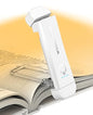 HIONXMGA Book Reading Light,Silent Touch Books Lamp for Reading in Bed,Rechargeable Clip on Booklight with 3 Amber Colors & 7 LEDs Precise Dimming for Eye Caring Night Reading,Book Lovers,Kids,White - color: White