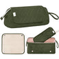 Leudes Hair Tools Travel Bag for Women Heat Resistant Mat for Travel Essentials Hot Tools Straighteners,Flat Irons,Curling Iron,Hot Air Brushes and Hair Dryer Organizer Bags 2 in 1 (Army GreenA) - color: Army GreenA