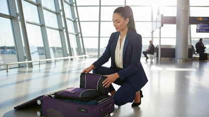 GOX Ultra Light 5 piece Packing Cubes Travel Luggage Organizer 1 Large 2 Medium 2 Small - color: Purple
