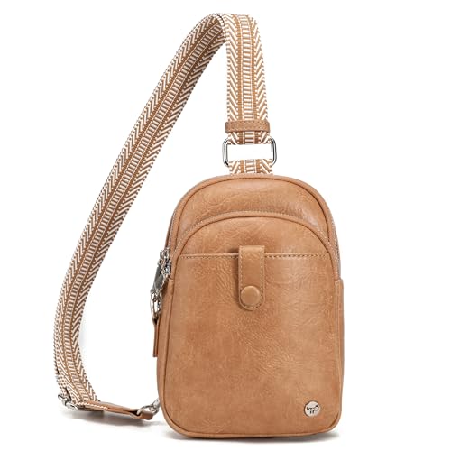 INICAT Anti Theft Crossbody Bags for Women Travel Small Sling Bag Fanny Packs Cross Body Purses Everyday - color: Earth Yellow', size: Large