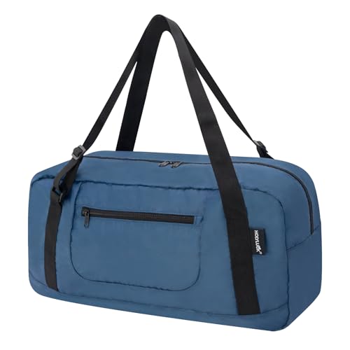 HOLYLUCK Foldable Travel Duffel Bag For Women & Men Luggage Great for Gym - Airforce blue - color: Airforce Blue, size: 30L