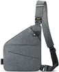 WANDER PLUS® Anti Theft Crossbody Bag, Shoulder Bag Anti-theft Design for Travel, Sport, Work - color: Grey