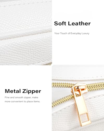 2Pcs Clear Makeup Bags Set - Portable Clear Cosmetic Bag Case Travel Makeup Brush Bag Waterproof Makeup Pouch TSA Approved Toiletry Bag Car Organizer Bag for Women (White Set) - color: White Set