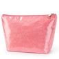 WLLWOO PVC Waterproof Makeup Bag Kraft Paper Cosmetic Bag Travel Toiletry Zipper Pouch Organizer for Women Purse - color: PVC-Pink