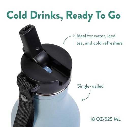 Tumbler, Stainless Steel 2-in-1 Travel Coffee Mug & Water Bottle, Leak Proof Insulated Cup for Hot & Cold Drinks, BPA Free, Fits Most Cup Holders (Arctic Blue) - color: Arctic Blue