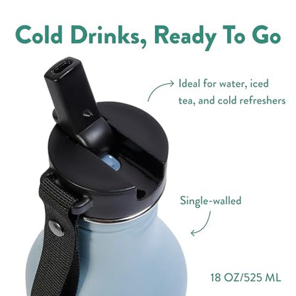 Tumbler, Stainless Steel 2-in-1 Travel Coffee Mug & Water Bottle, Leak Proof Insulated Cup for Hot & Cold Drinks, BPA Free, Fits Most Cup Holders (Arctic Blue) - color: Arctic Blue