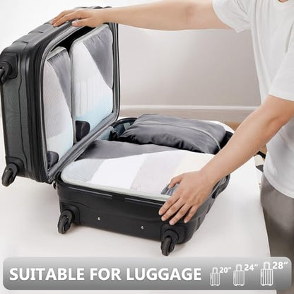 8 Set Packing Cubes for Travel, Grey - color: Ash, size: 8 Set