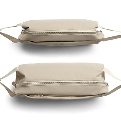 Bellroy Classic Sling (everyday 7 liter minimalist crossbody bag with internal organization, adjustable crossbody strap, and auto-compression system) - Tahini - color: Tahini