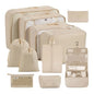 Travel Storage Bags Set - Packing Cubes Organizer for Clothes, Toiletries, and Shoes(11pcs Set Gray)