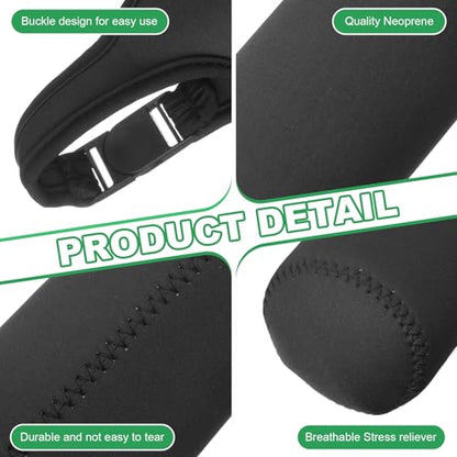 uxcell 2pcs Neoprene Carrier Water Bottle Sleeve, 15.5-20oz Insulated Water Glass Bottle Carrier Bag Collapsible Drink Bottle Sleeve Cover Holder with Handle, Black - color: Black