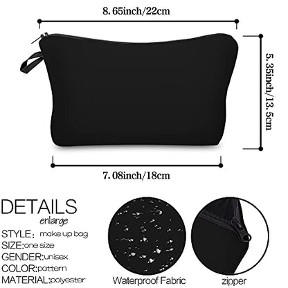 Deanfun Cosmetic Bag for Women Waterproof Cute Fashion Purse Makeup Bags Roomy Travel Toiletry Bag Accessories Organizer Gifts(51705) - color: DD-51705
