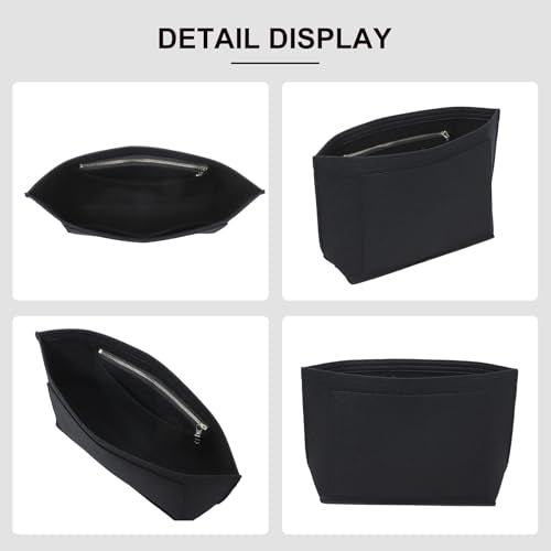 Purse Organizer Insert Compatible with Longchamp Le Pliage M Top Handle Tote Bag, Black/SM - color: Black, size: M Tote Bag (Top Handle)